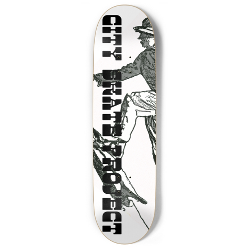 City Skate Project Art study 1 Custom Skateboard 9"
