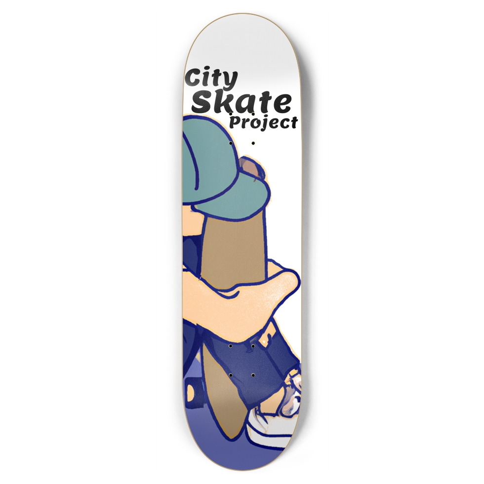 City Skate Project Love This Board Custom Skateboard 8.75"