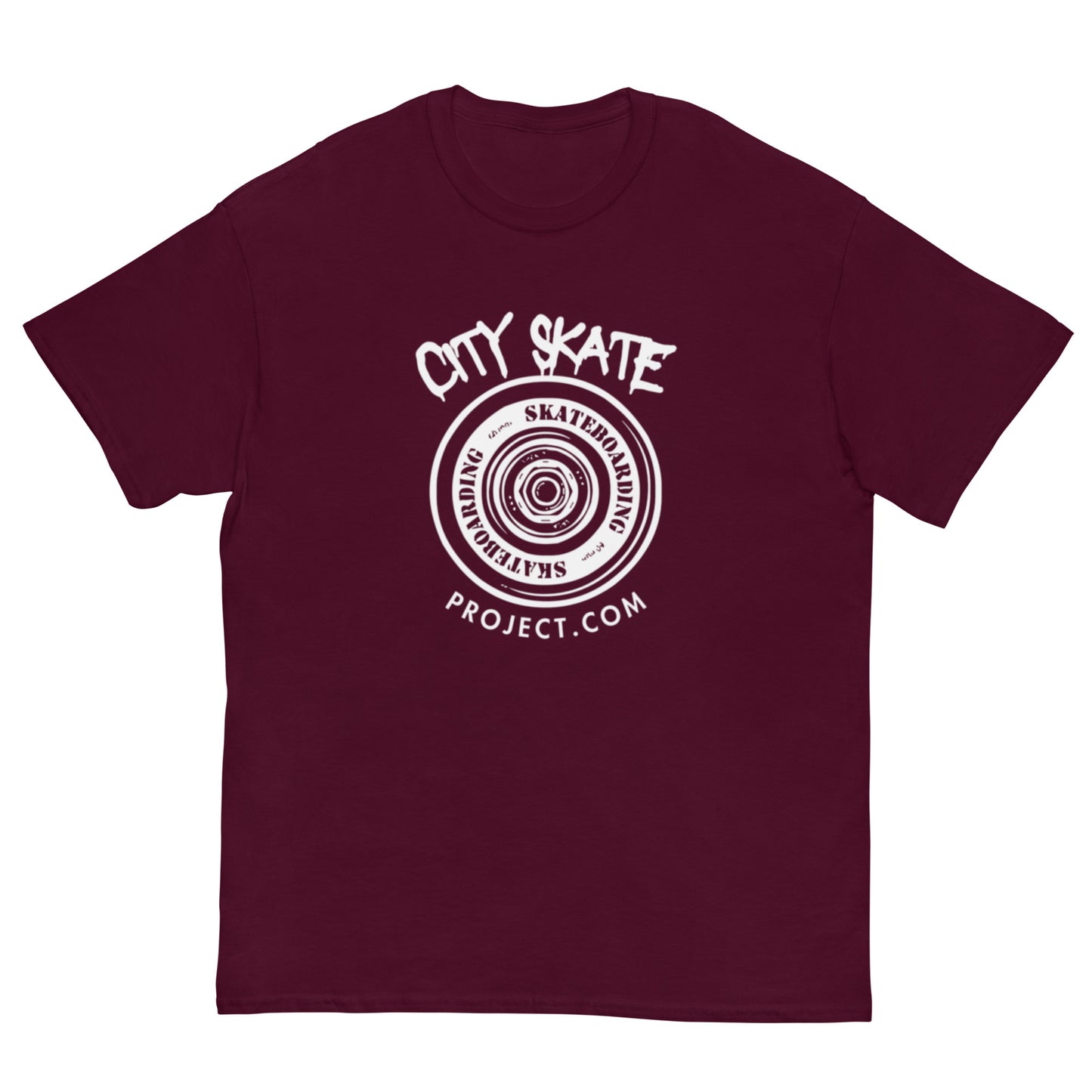 City Skate Project 45mm Wheel Men's classic tee