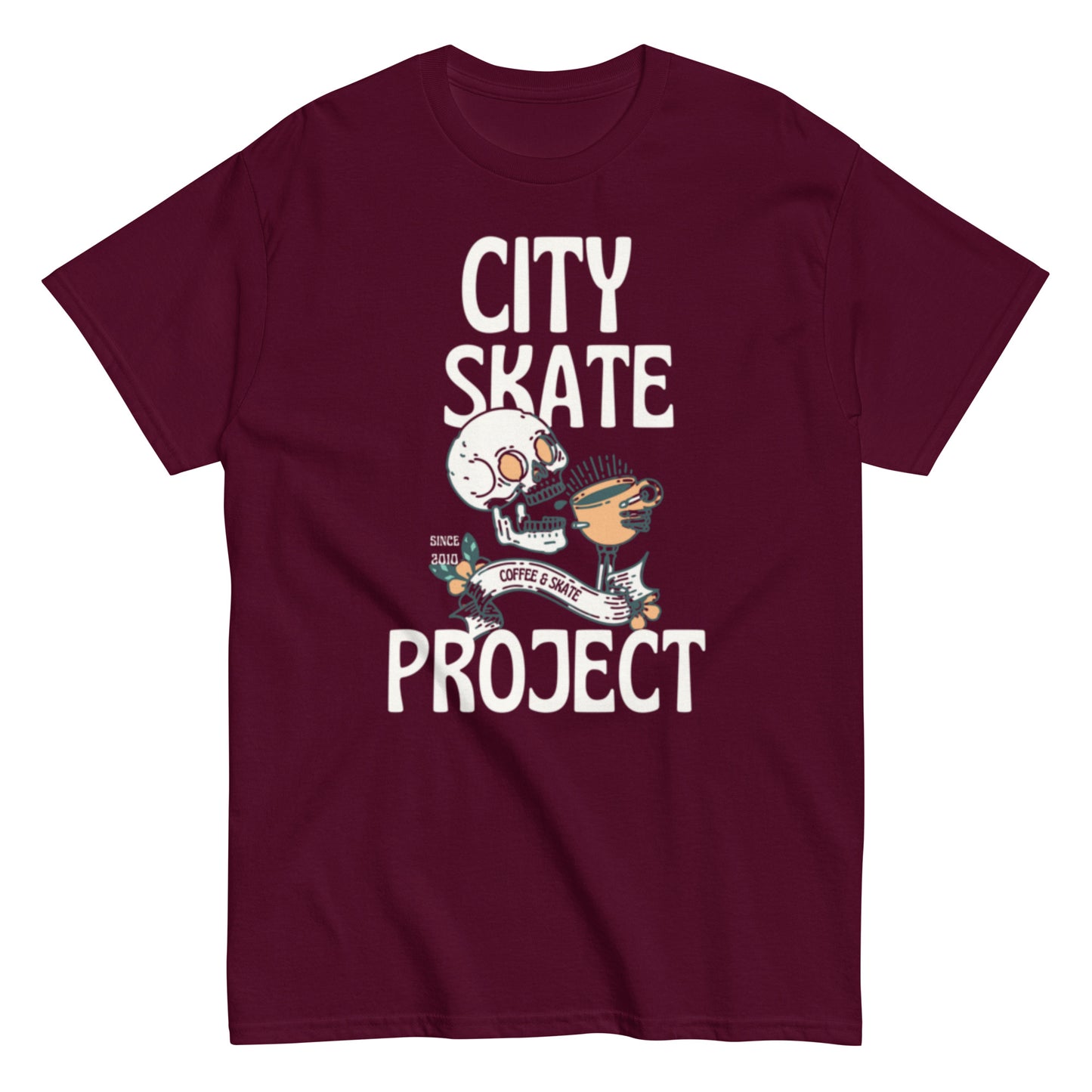 City Skate Project Coffee and Skate Session Men's classic tee