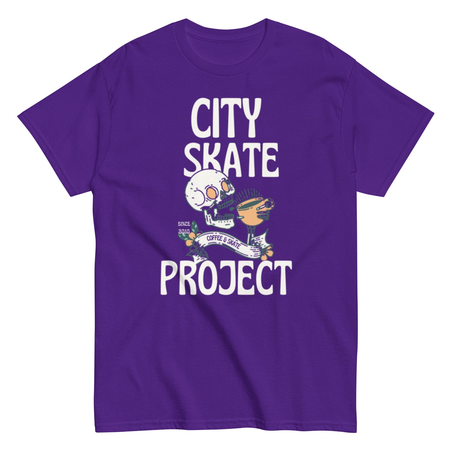 City Skate Project Coffee and Skate Session Men's classic tee