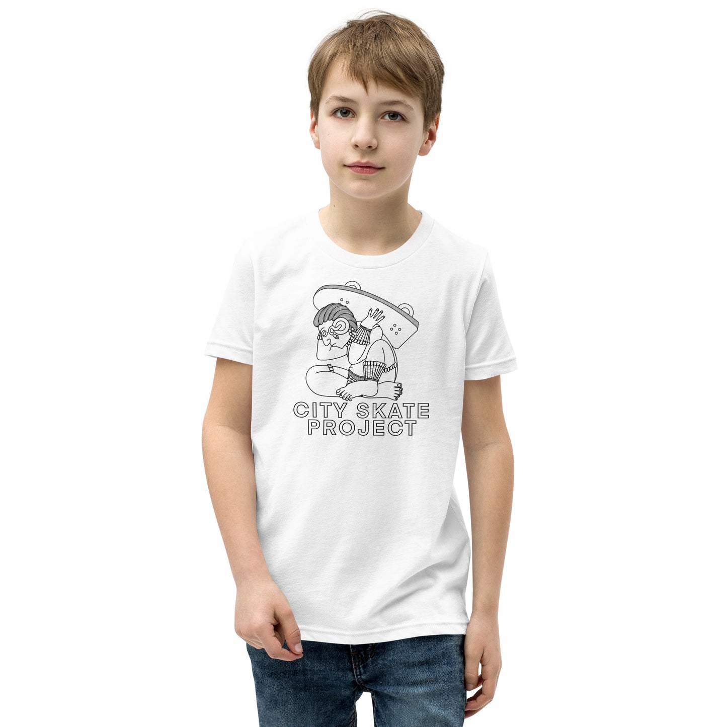 CSP Mayan Skateboard Youth Short Sleeve T-Shirt