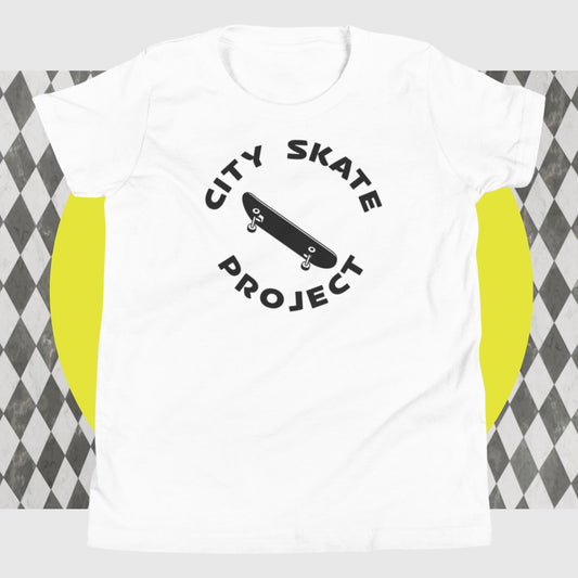 City Skate Project Round Logo 2021 Youth Short Sleeve T-Shirt
