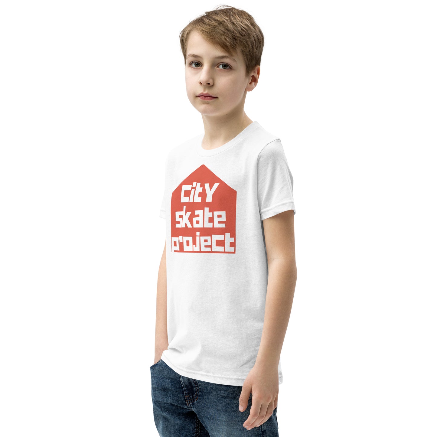 Stay Home and Skate Youth Short Sleeve T-Shirt