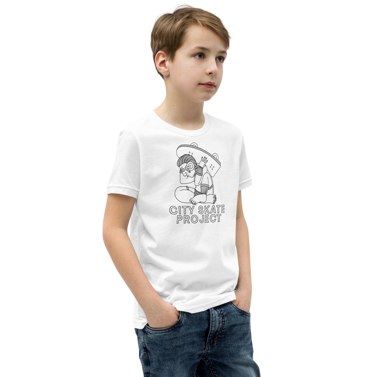 CSP Mayan Skateboard Youth Short Sleeve T-Shirt