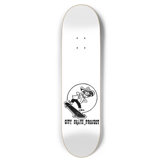City Skate Project OG LOGO Custom Skateboard Deck 8.5"