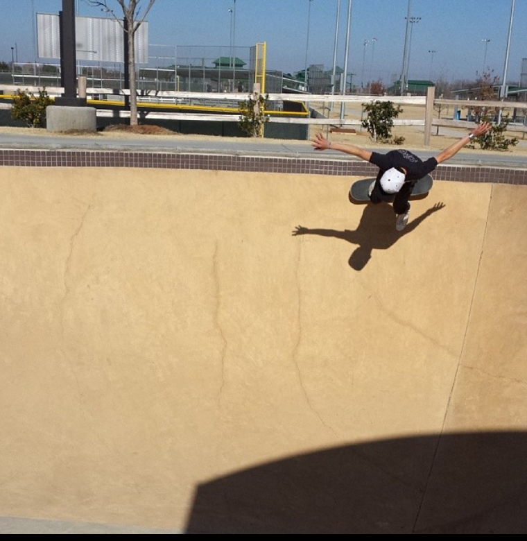 City Skate Project x BxShi skateboard redrose with blue circle full color logo Skateboarding T-Shirt