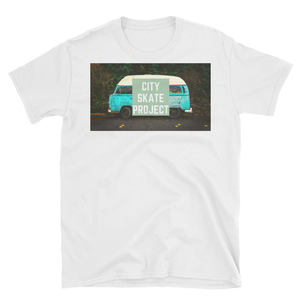 Skateboarding VW BUS Short-Sleeve Unisex T-Shirt