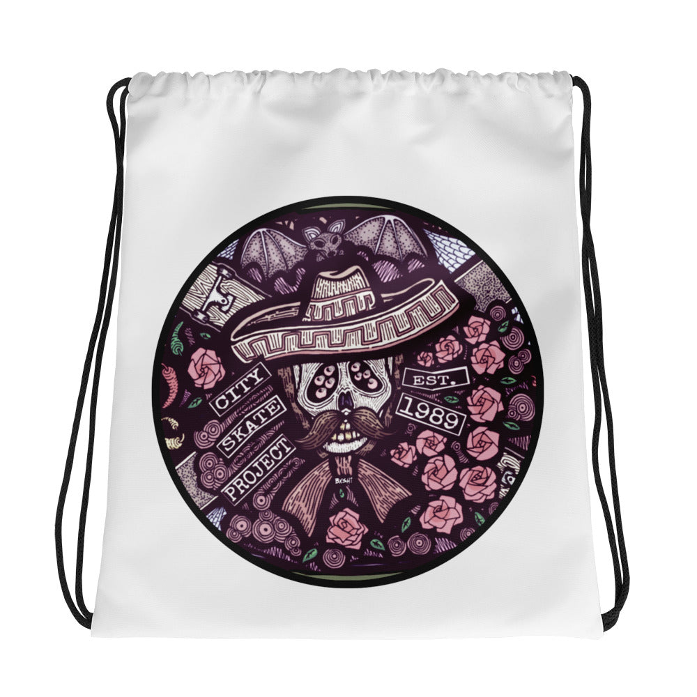 City Skate Project x BxShi Skateboarding Drawstring Bag
