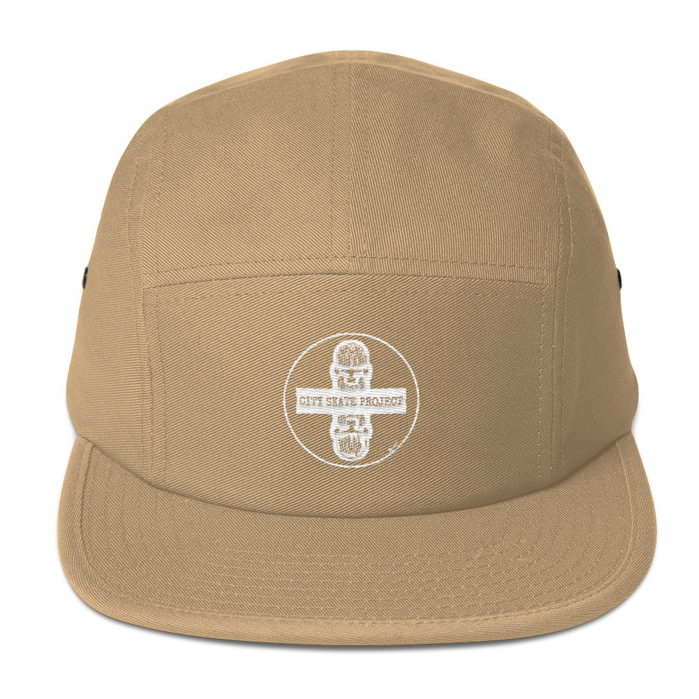 City Skate Project x BxSHI Media 5 panel Camper Hat