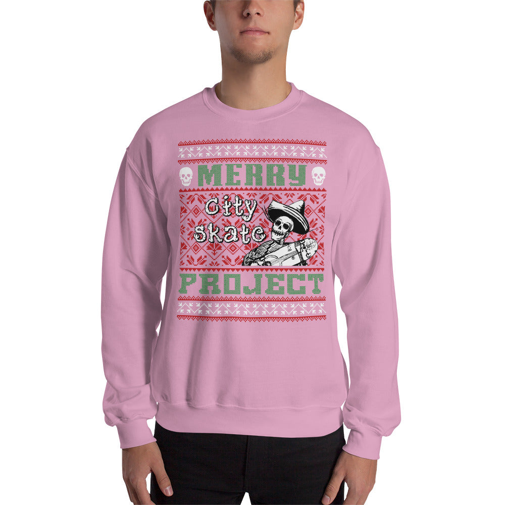 Skateboarding Ugly City Skate Project Sweatshirt Ugly Christmas Sweater