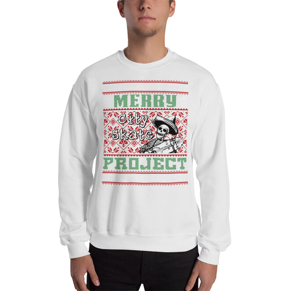 Skateboarding Ugly City Skate Project Sweatshirt Ugly Christmas Sweater