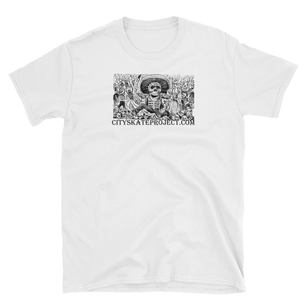 Dia Politico Art Skateboarding Short-Sleeve Unisex T-Shirt