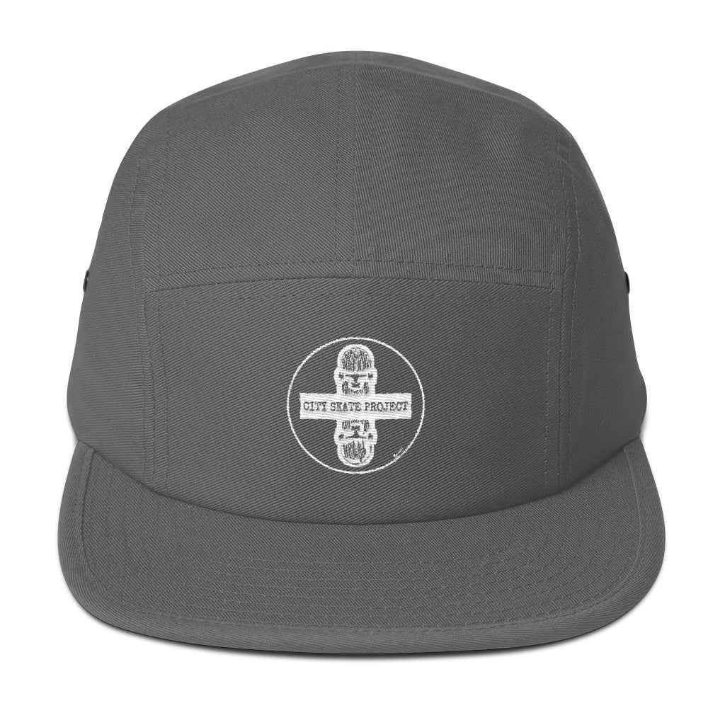 City Skate Project x BxSHI Media 5 panel Camper Hat