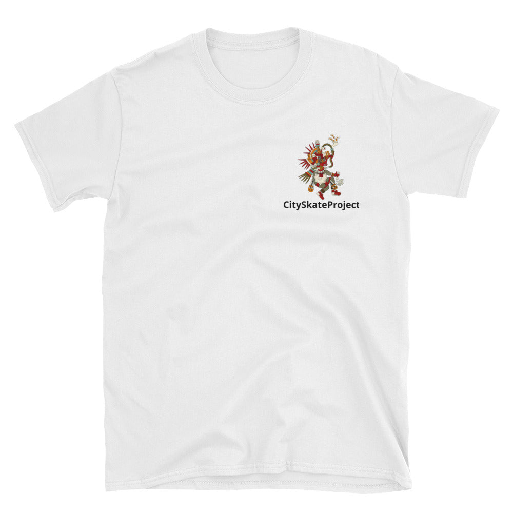 Aztec Culture, Aztec Gods, Chicano, Cali, Texas, Skateboarding Tee,Short-Sleeve Unisex T-Shirt