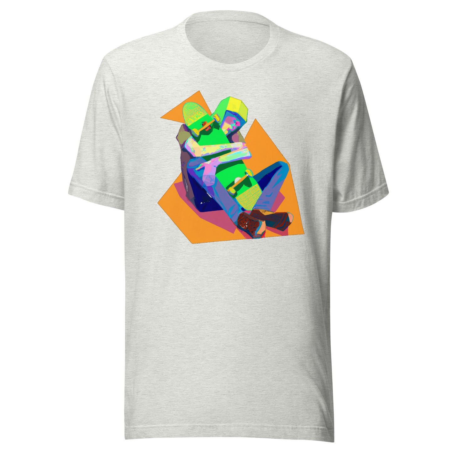 City Skate Project "love this board series" Unisex t-shirt Cubism 2
