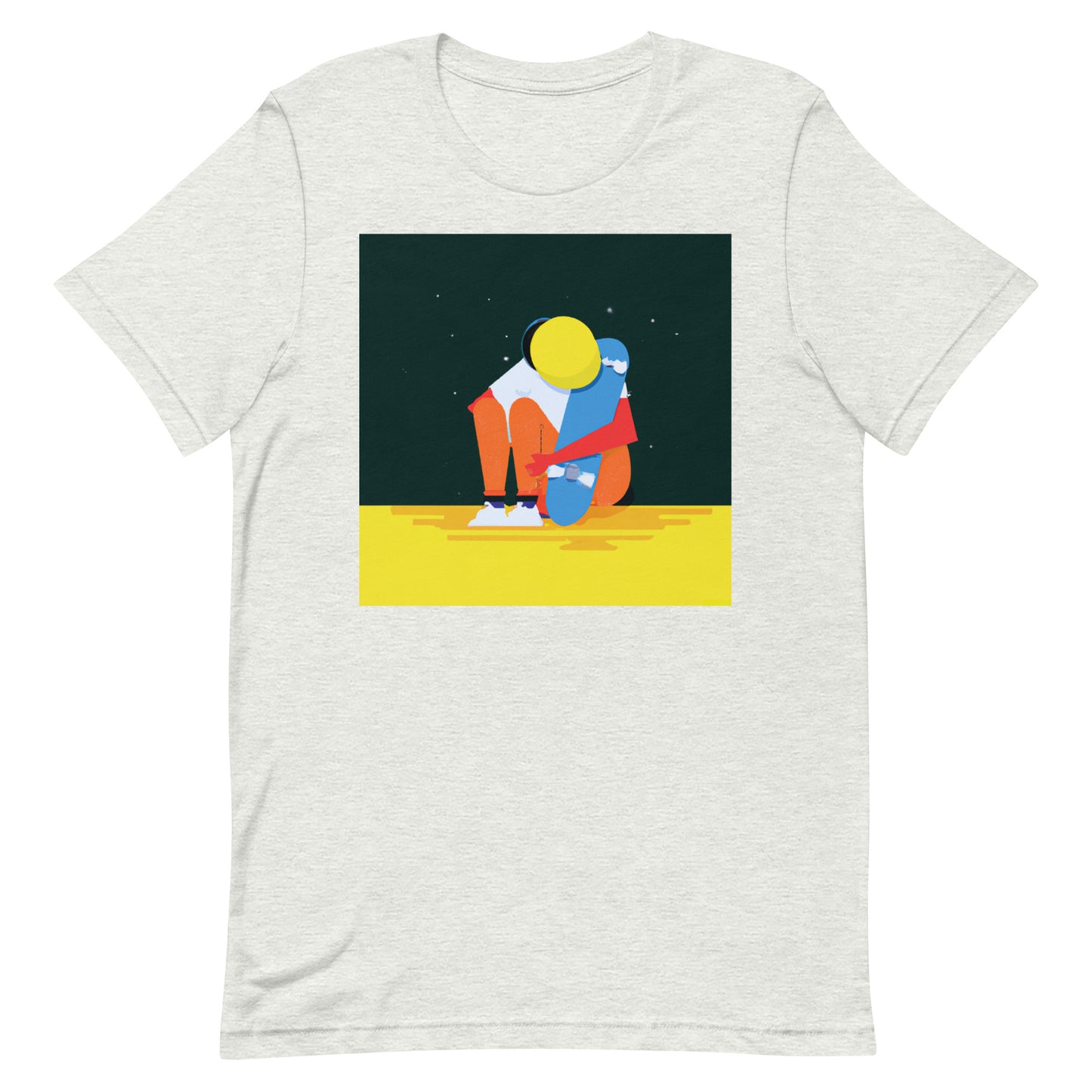 City Skate Project "love this board series" Unisex t-shirt Cubism 7