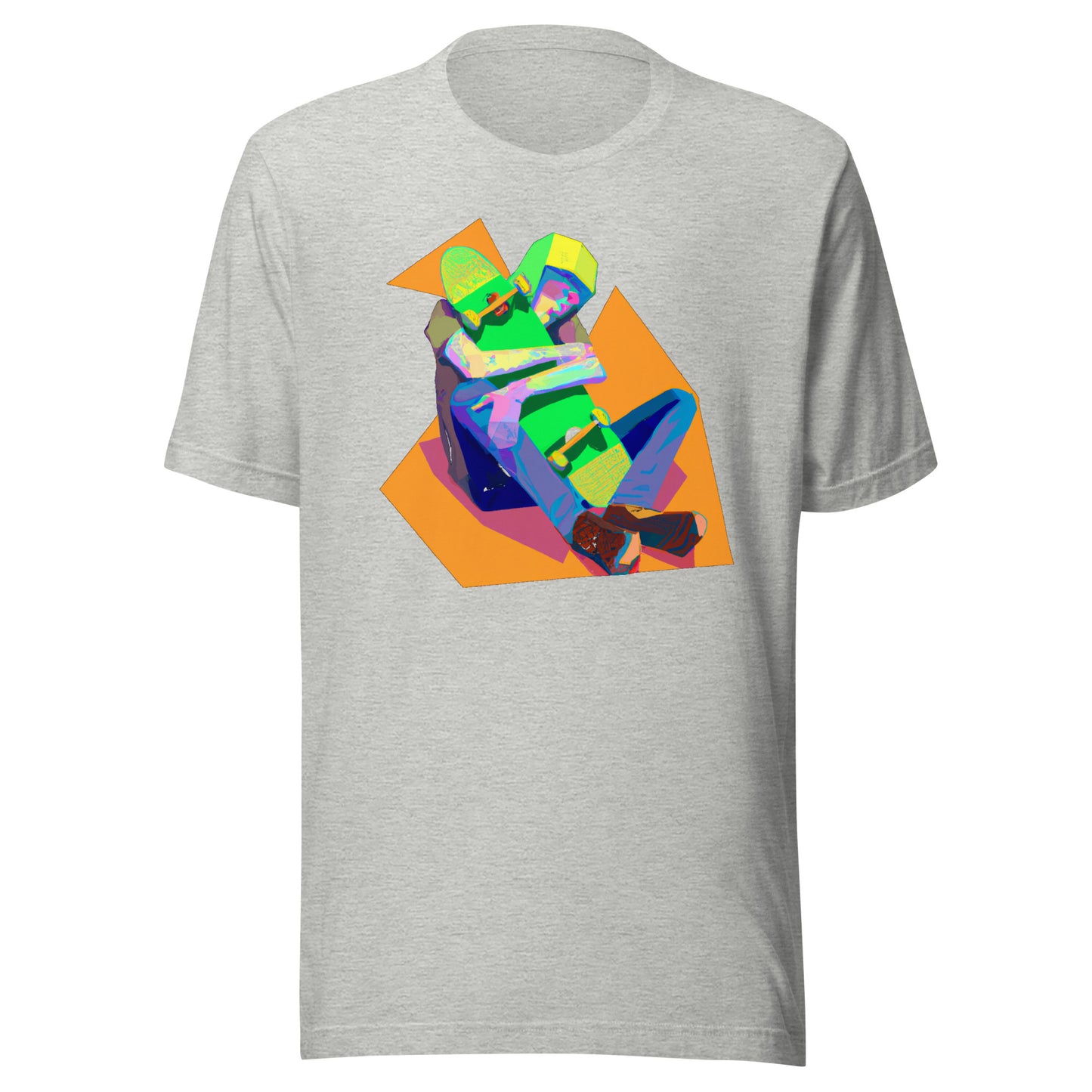 City Skate Project "love this board series" Unisex t-shirt Cubism 2
