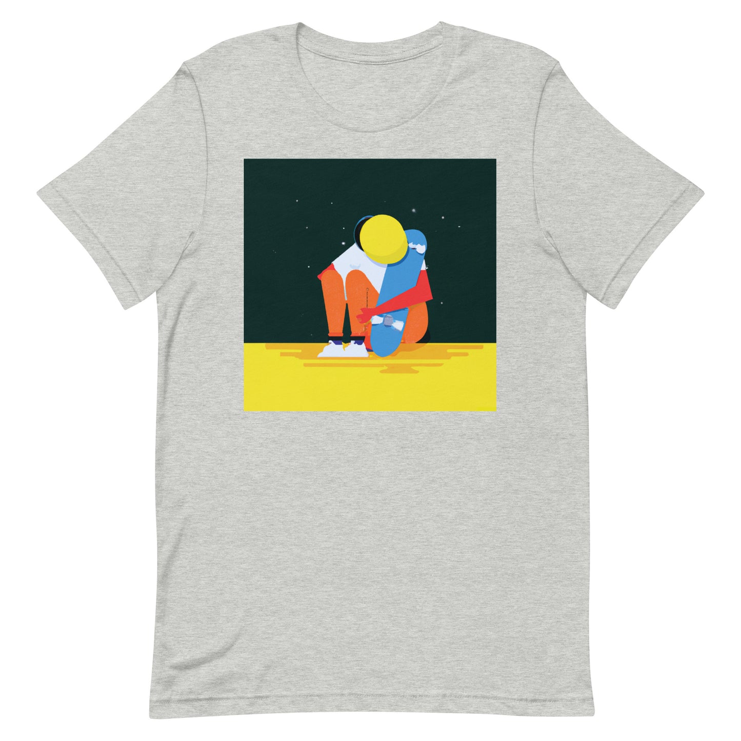 City Skate Project "love this board series" Unisex t-shirt Cubism 7