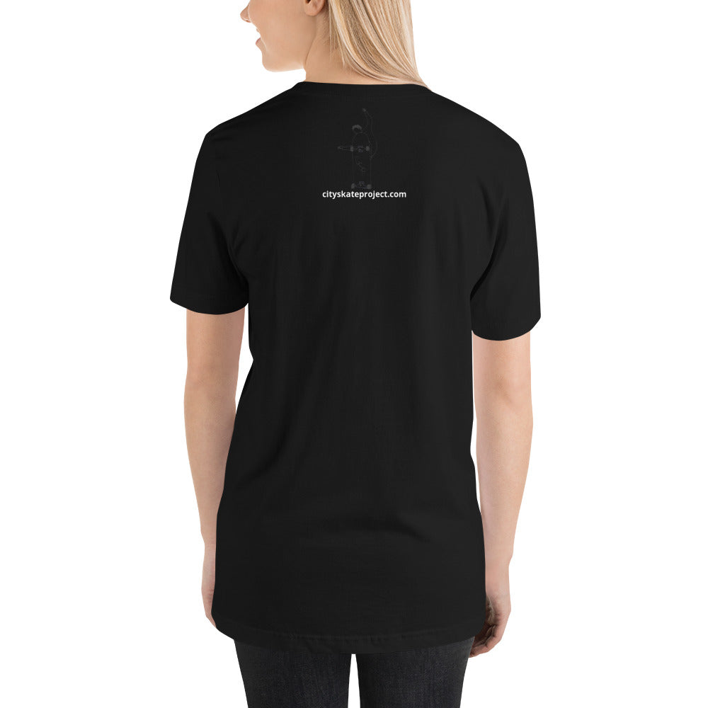 City Skate Project "love this board series" Unisex t-shirt Cubism 1
