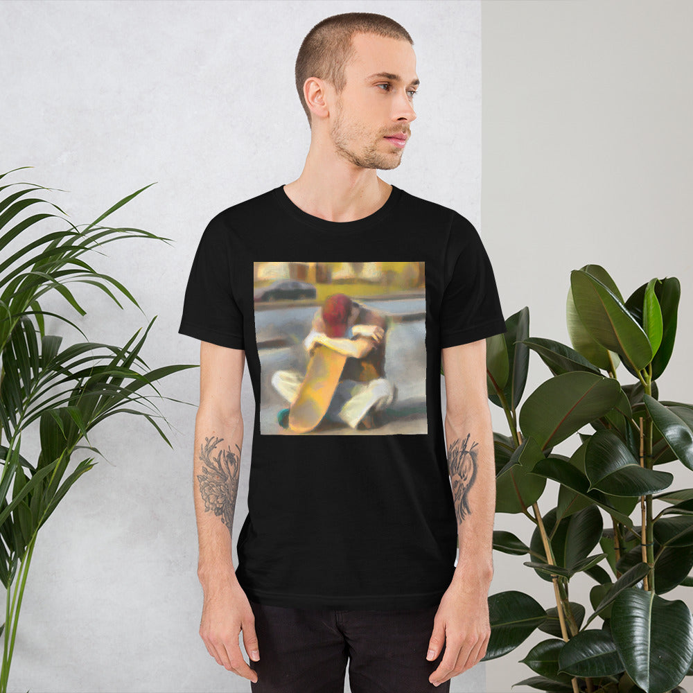 City Skate Project "love this board series" Unisex t-shirt impressionistic 3
