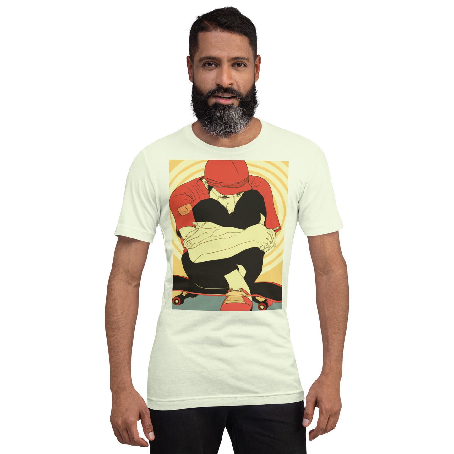 City Skate Project "love this board series" Unisex t-shirt ArtDeco 0