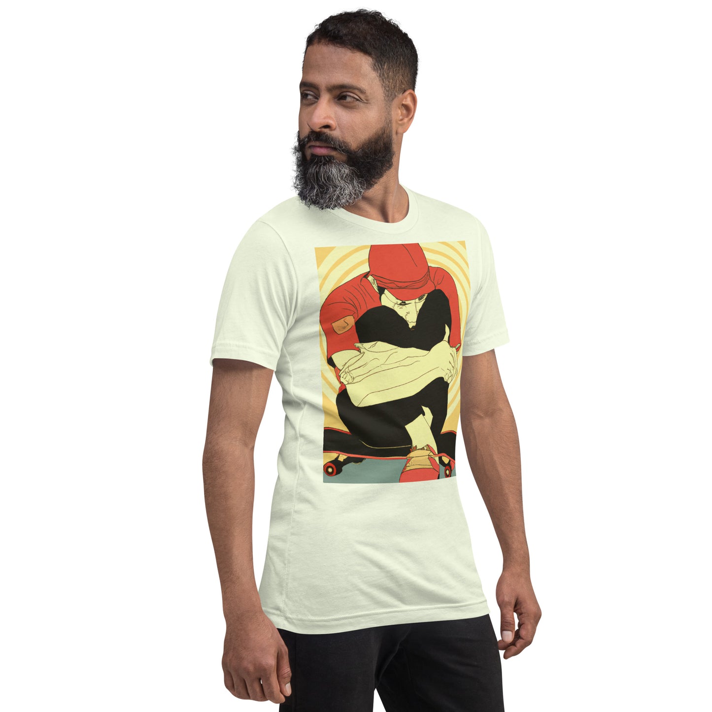 City Skate Project "love this board series" Unisex t-shirt ArtDeco 0