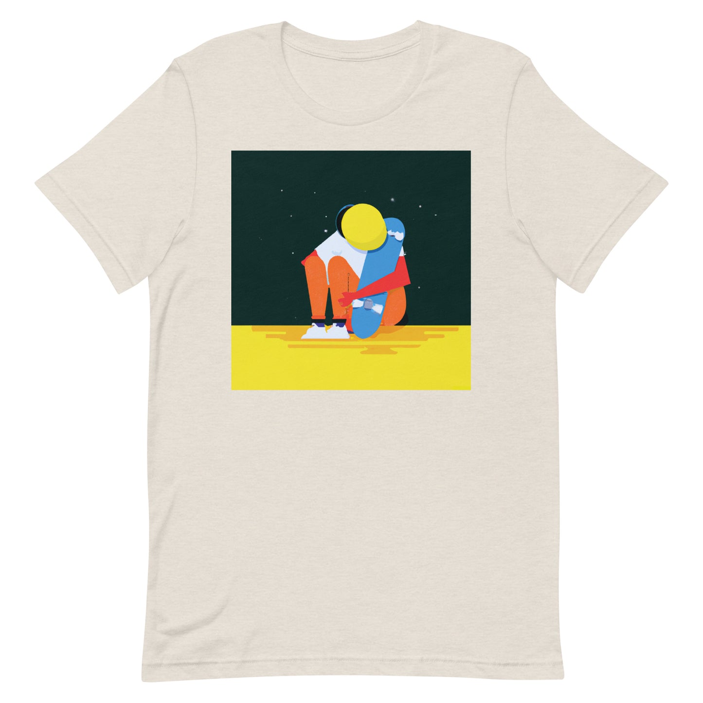 City Skate Project "love this board series" Unisex t-shirt Cubism 7