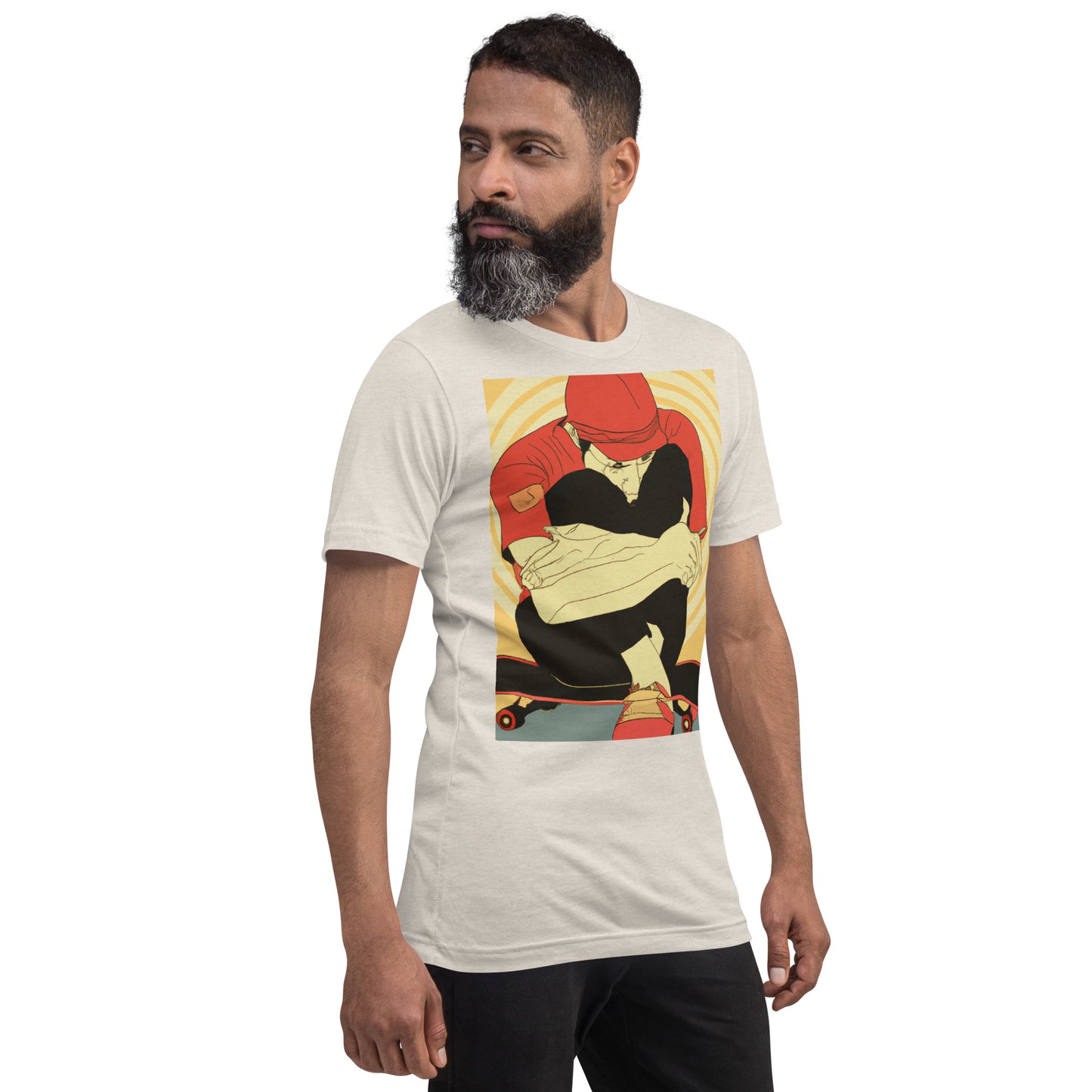 City Skate Project "love this board series" Unisex t-shirt ArtDeco 0