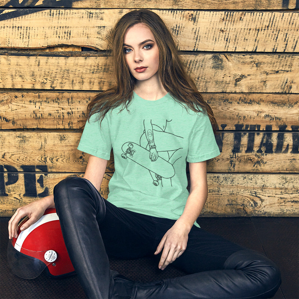 City Skate Project "halftime" Line Art Unisex t-shirt