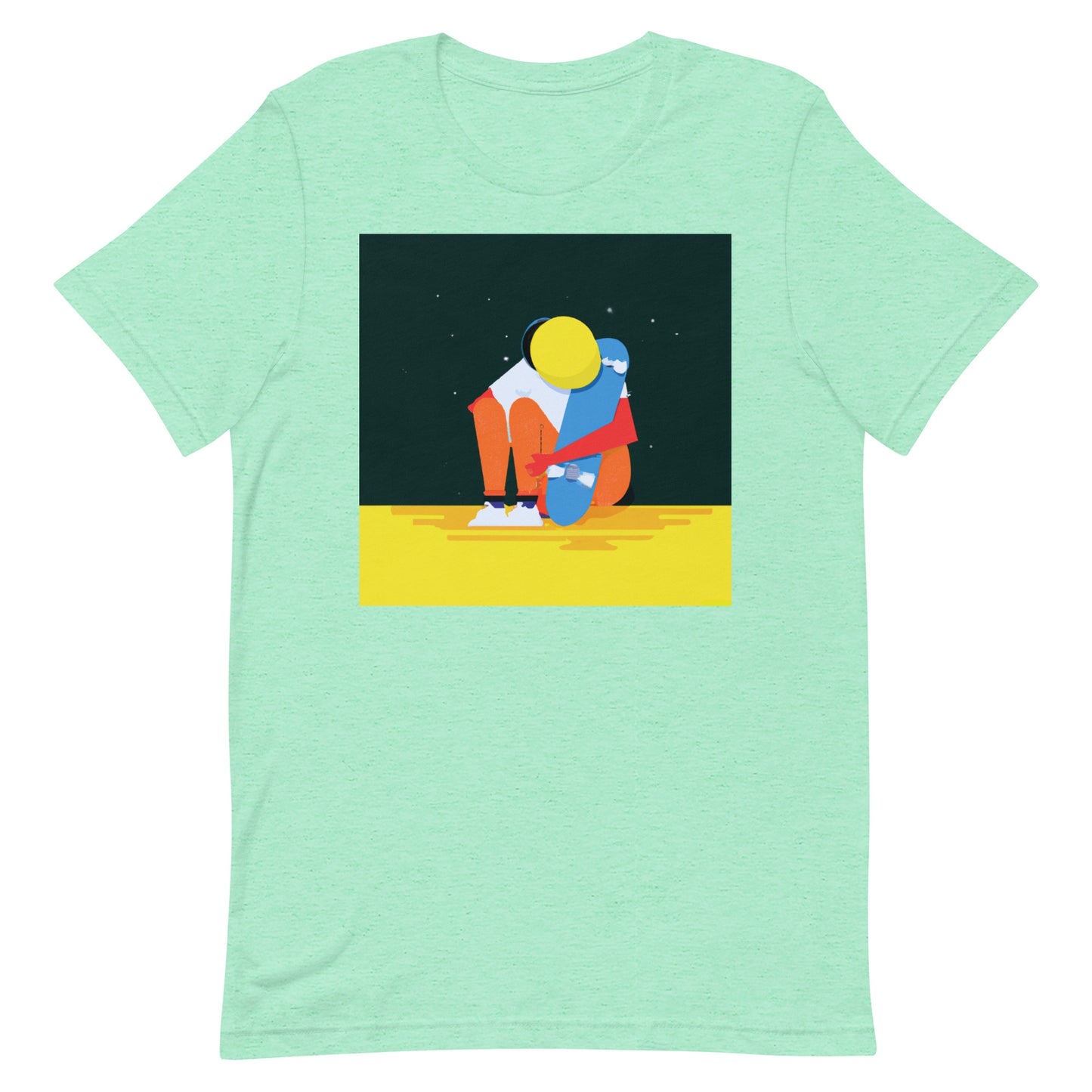 City Skate Project "love this board series" Unisex t-shirt Cubism 7