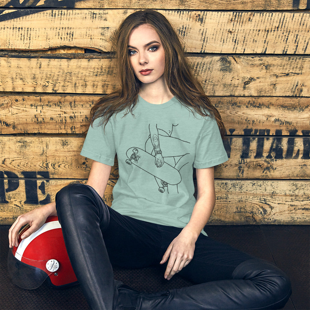 City Skate Project "halftime" Line Art Unisex t-shirt