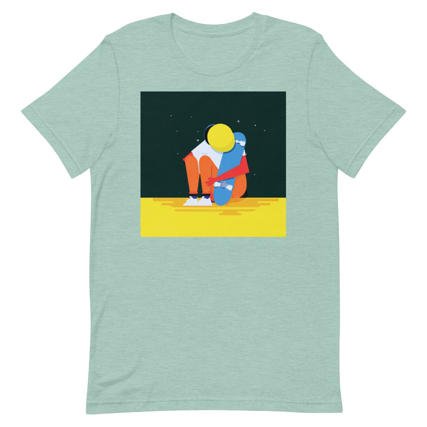 City Skate Project "love this board series" Unisex t-shirt Cubism 7