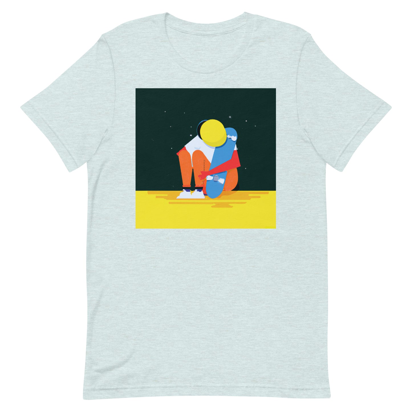 City Skate Project "love this board series" Unisex t-shirt Cubism 7