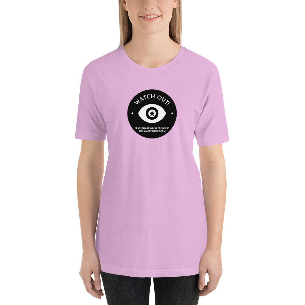 Watch out Skateboarding in progress Unisex t-shirt