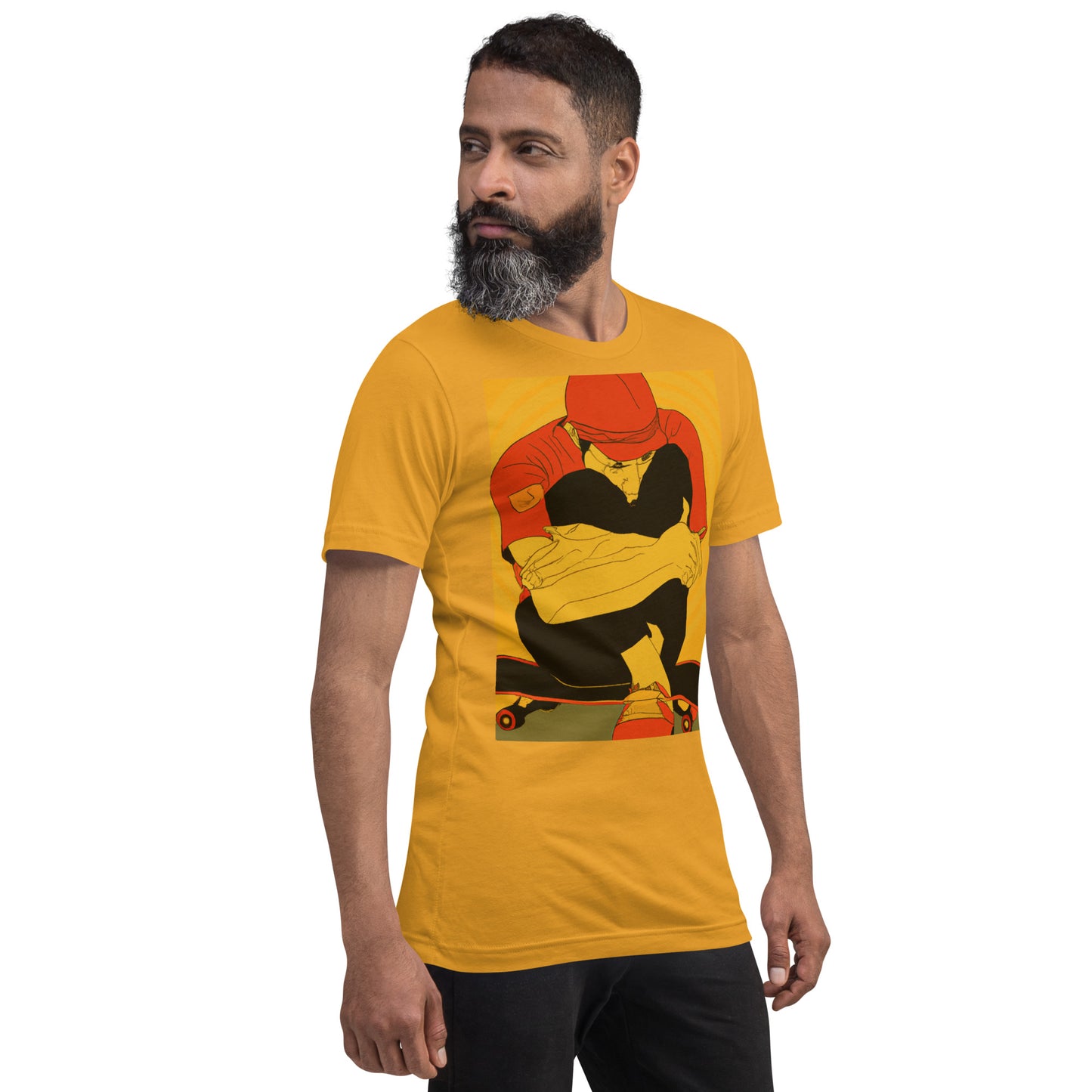 City Skate Project "love this board series" Unisex t-shirt ArtDeco 0