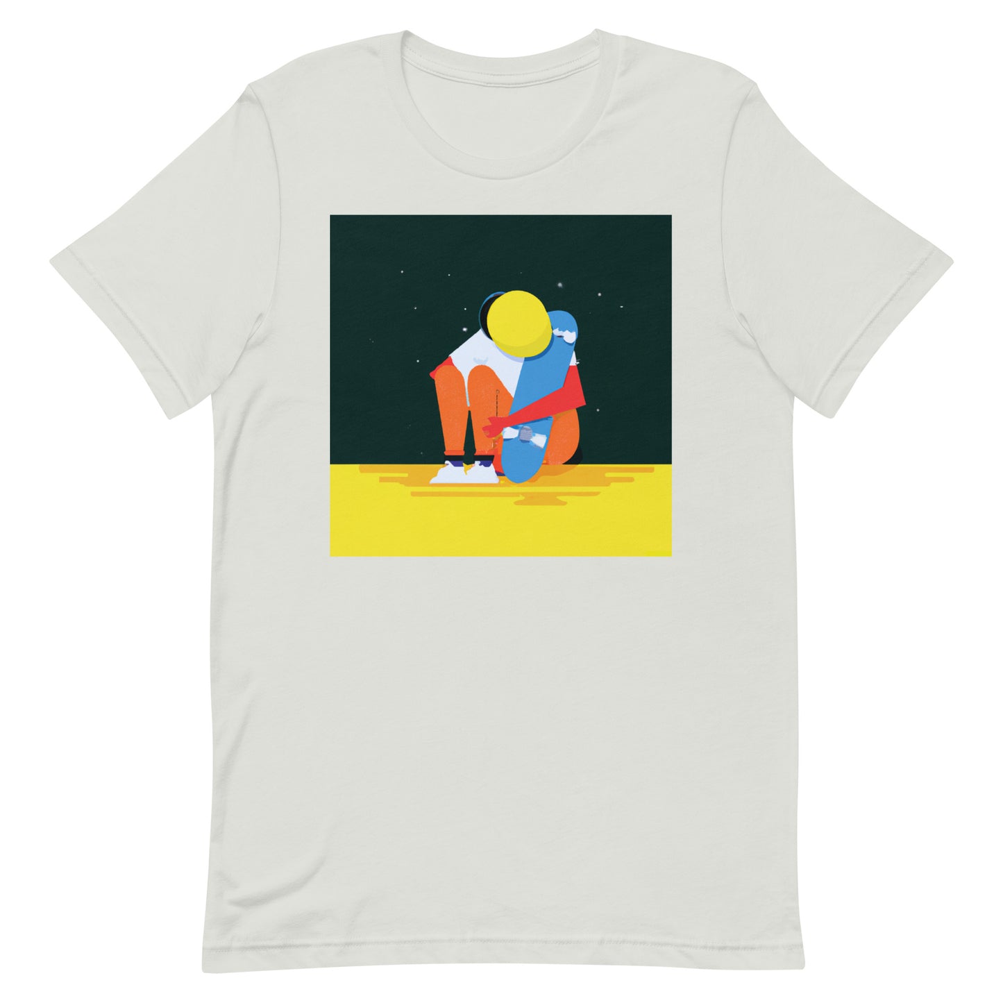 City Skate Project "love this board series" Unisex t-shirt Cubism 7