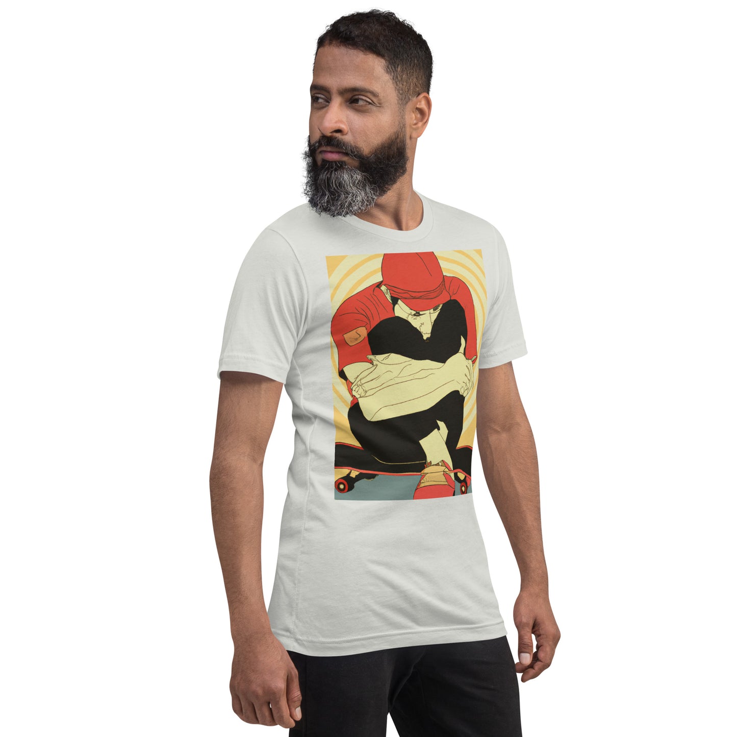 City Skate Project "love this board series" Unisex t-shirt ArtDeco 0