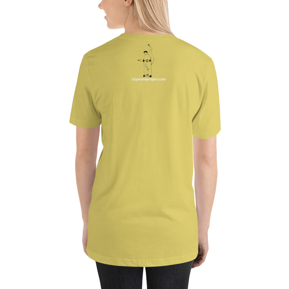 City Skate Project "love this board series" Unisex t-shirt Cubism 1