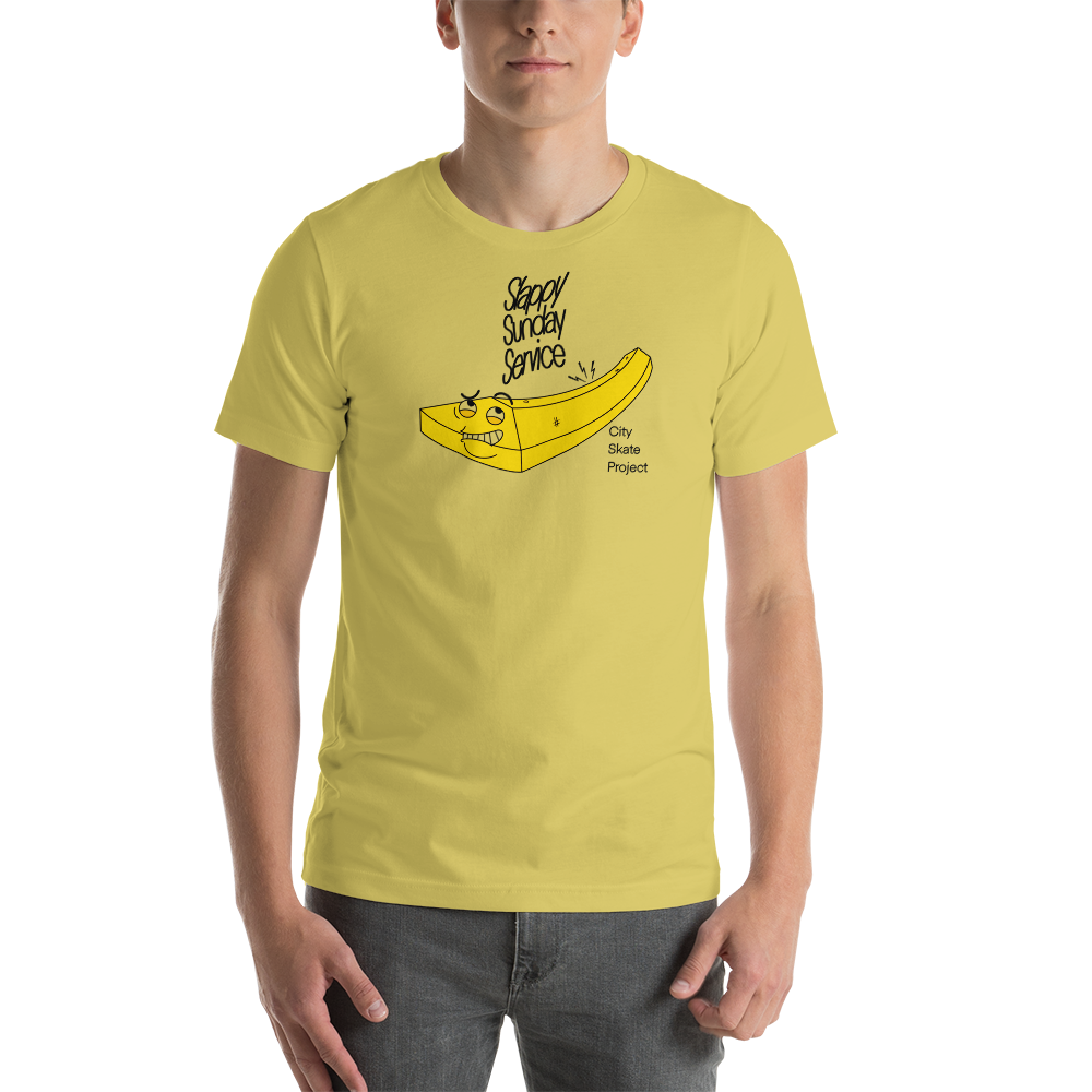 Slappy Sundays Session Yellow Curb Short-Sleeve Unisex T-Shirt