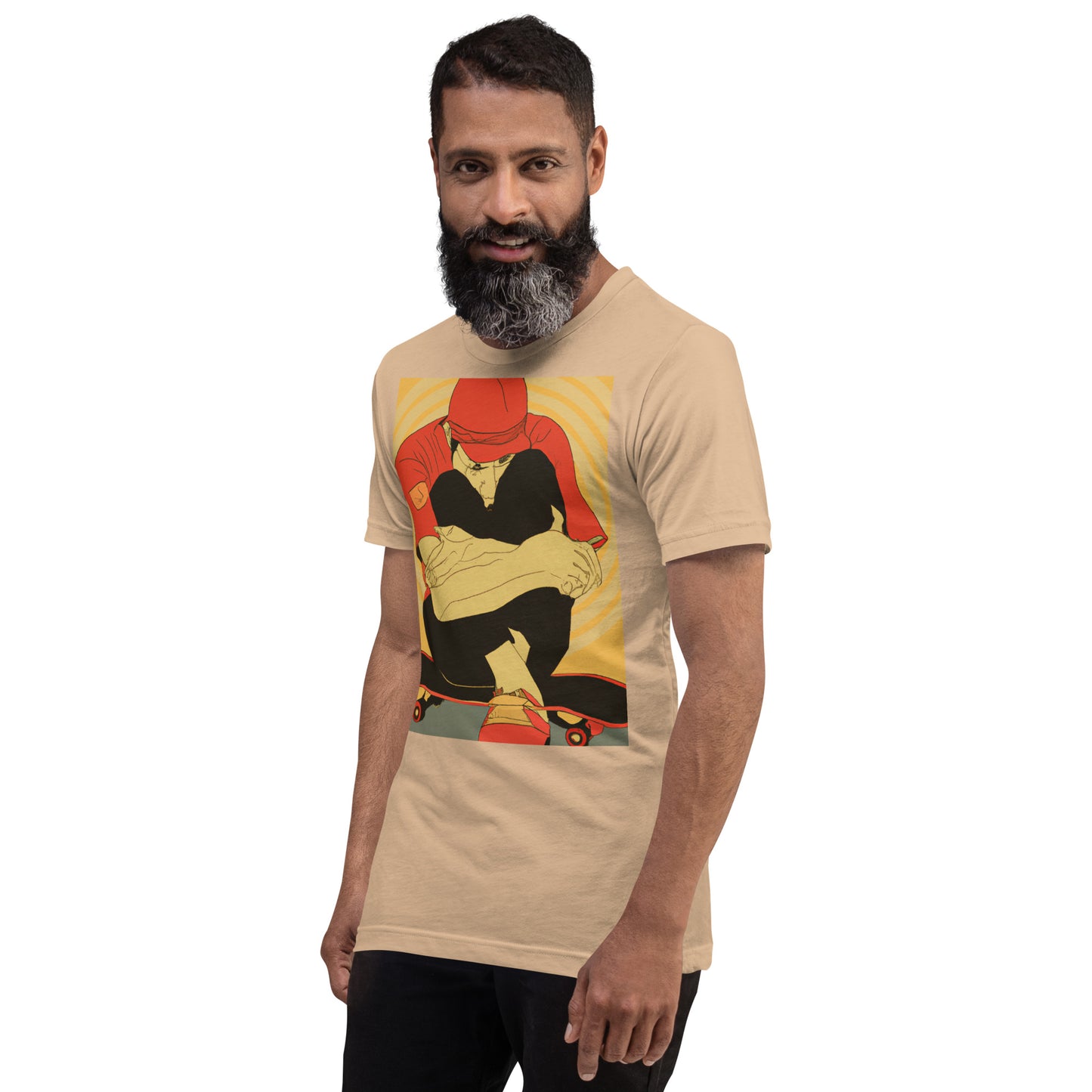 City Skate Project "love this board series" Unisex t-shirt ArtDeco 0