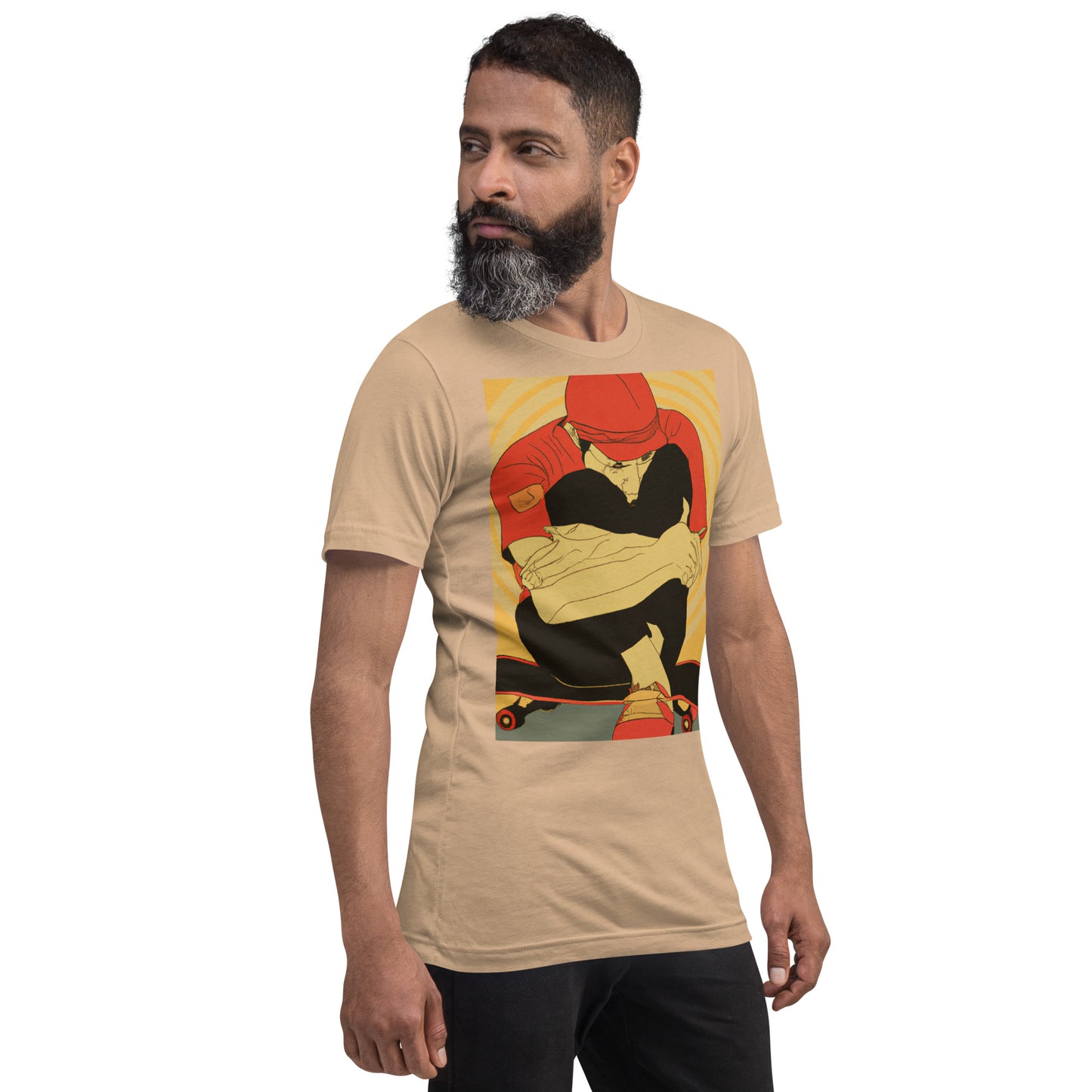 City Skate Project "love this board series" Unisex t-shirt ArtDeco 0