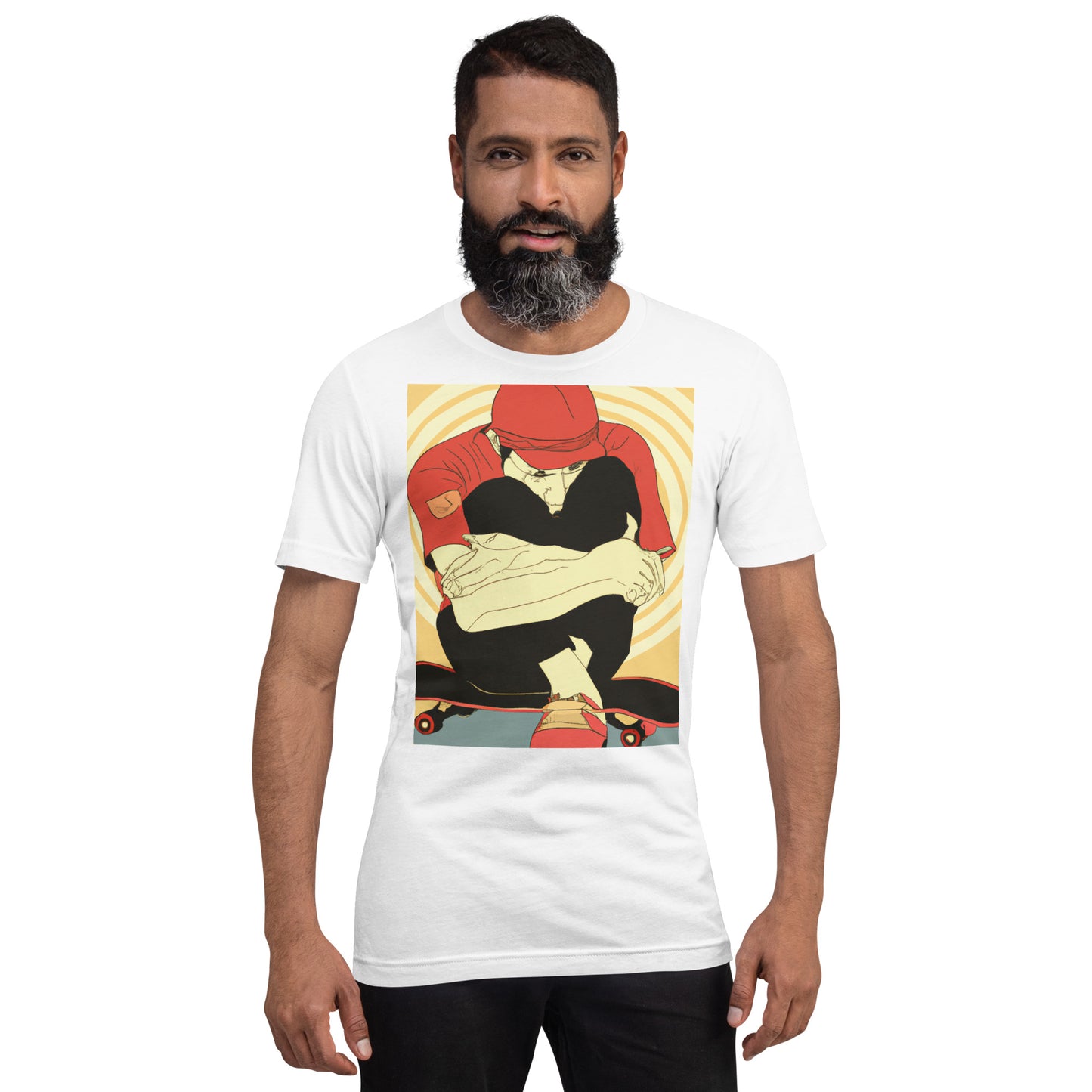 City Skate Project "love this board series" Unisex t-shirt ArtDeco 0