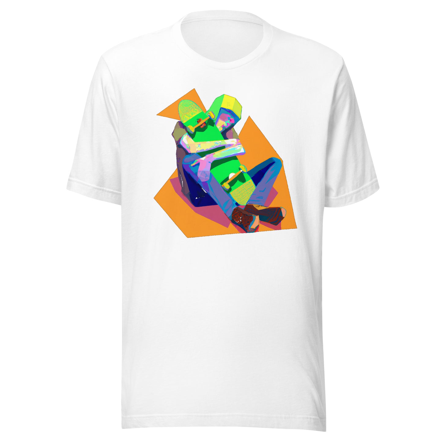 City Skate Project "love this board series" Unisex t-shirt Cubism 2