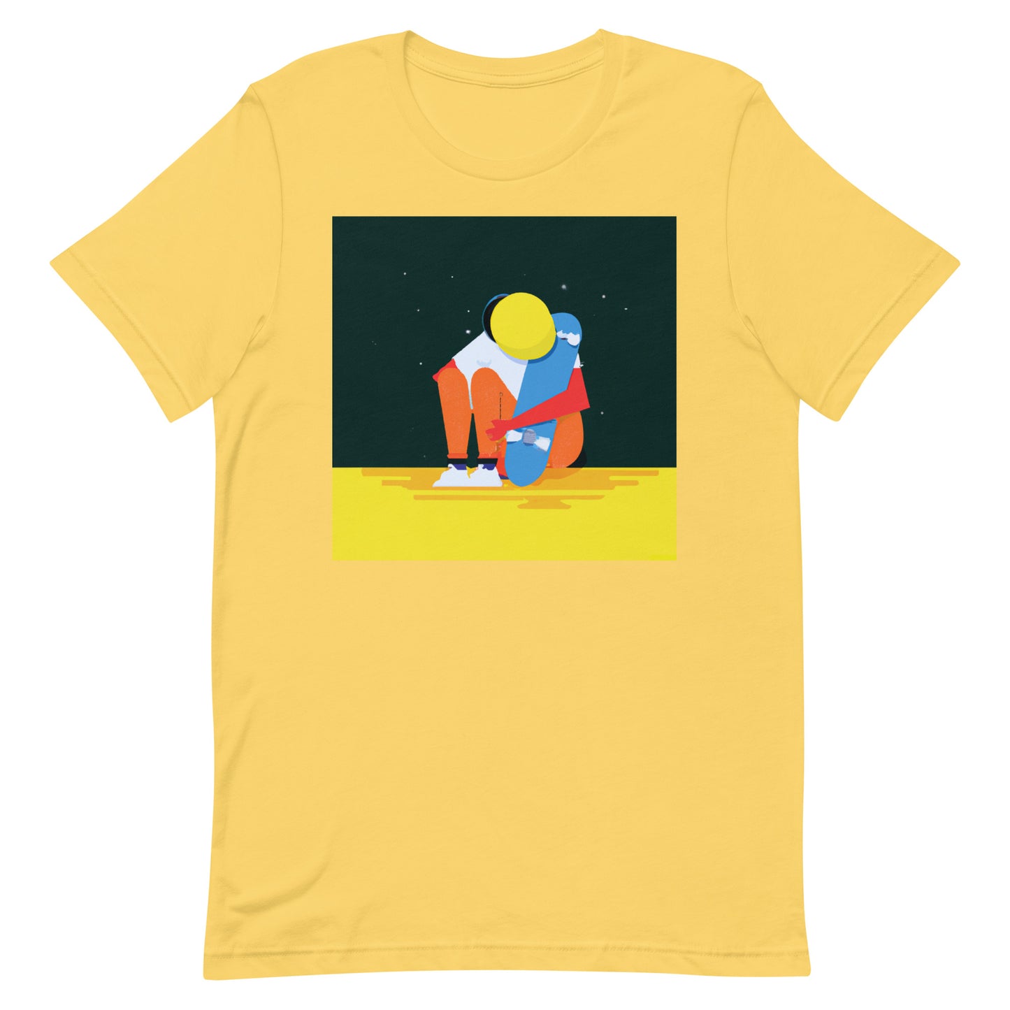 City Skate Project "love this board series" Unisex t-shirt Cubism 7