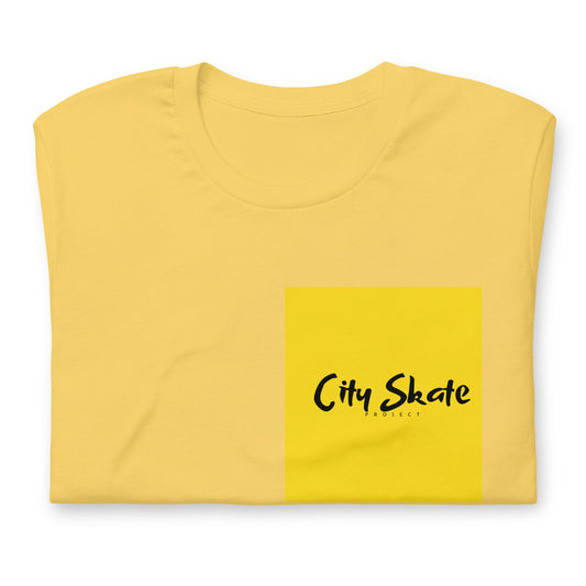 City Skate Project Yellow Brick Block Logo Unisex t-shirt