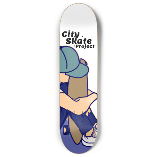 City Skate Project "Love This Board" Custom Skateboard 8.5"