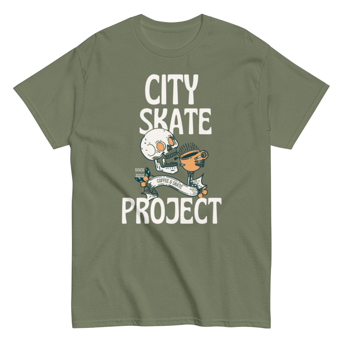 City Skate Project Coffee and Skate Session Men's classic tee