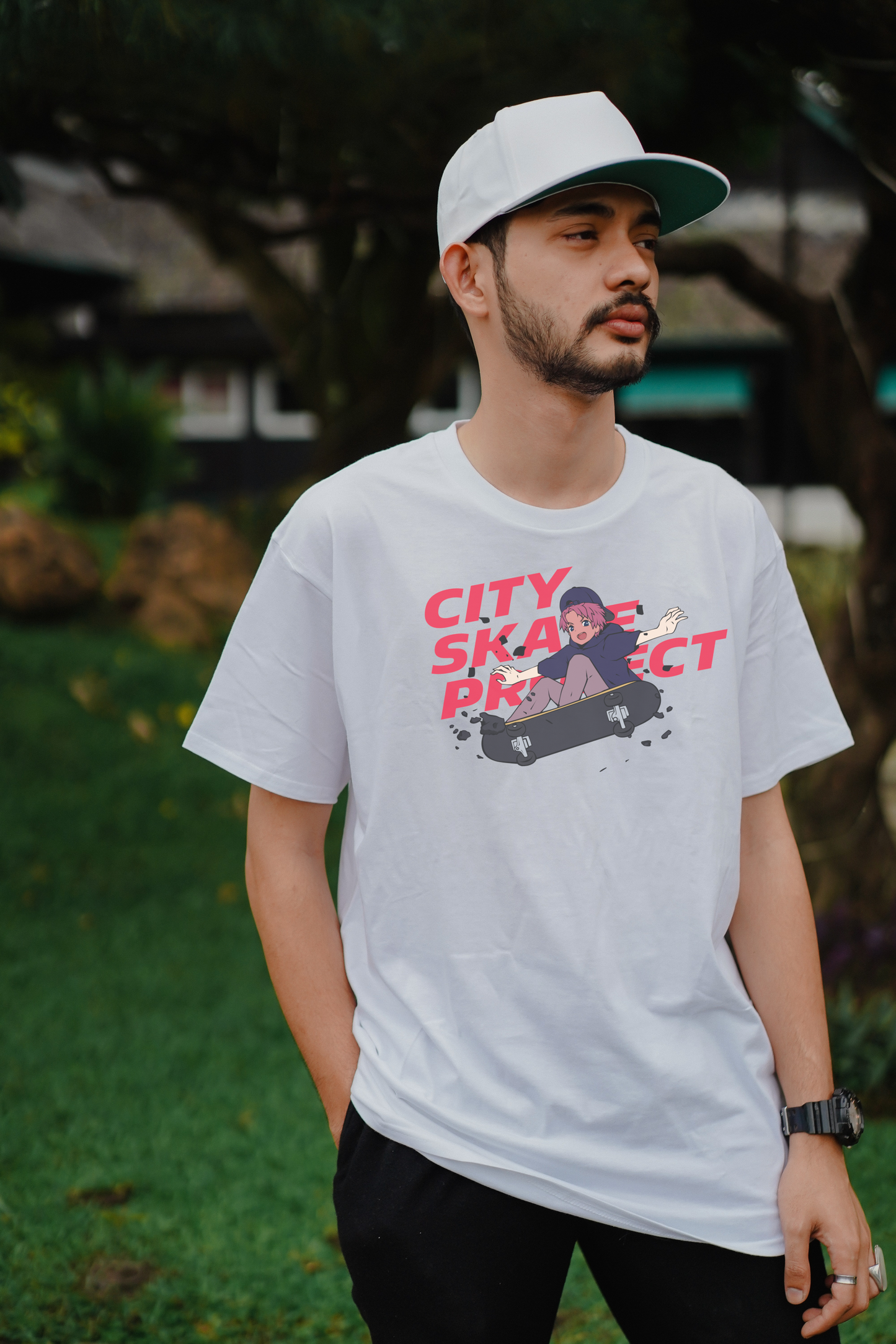 City Skate Project Anime full color Short-Sleeve Unisex T-Shirt