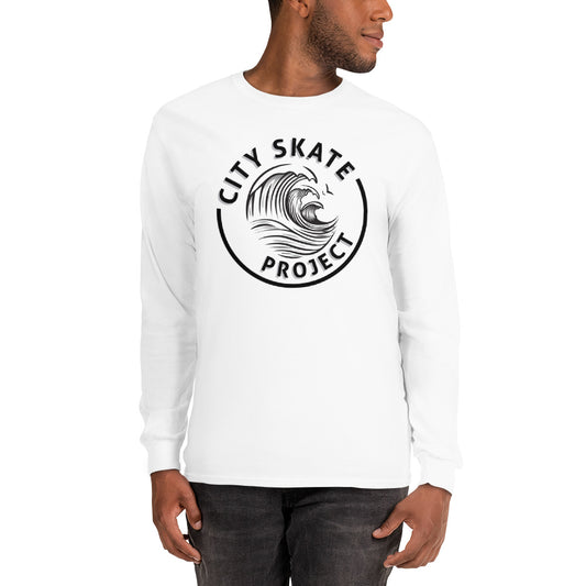 City Skate Project Wave Style Logo Men’s Long Sleeve Shirt